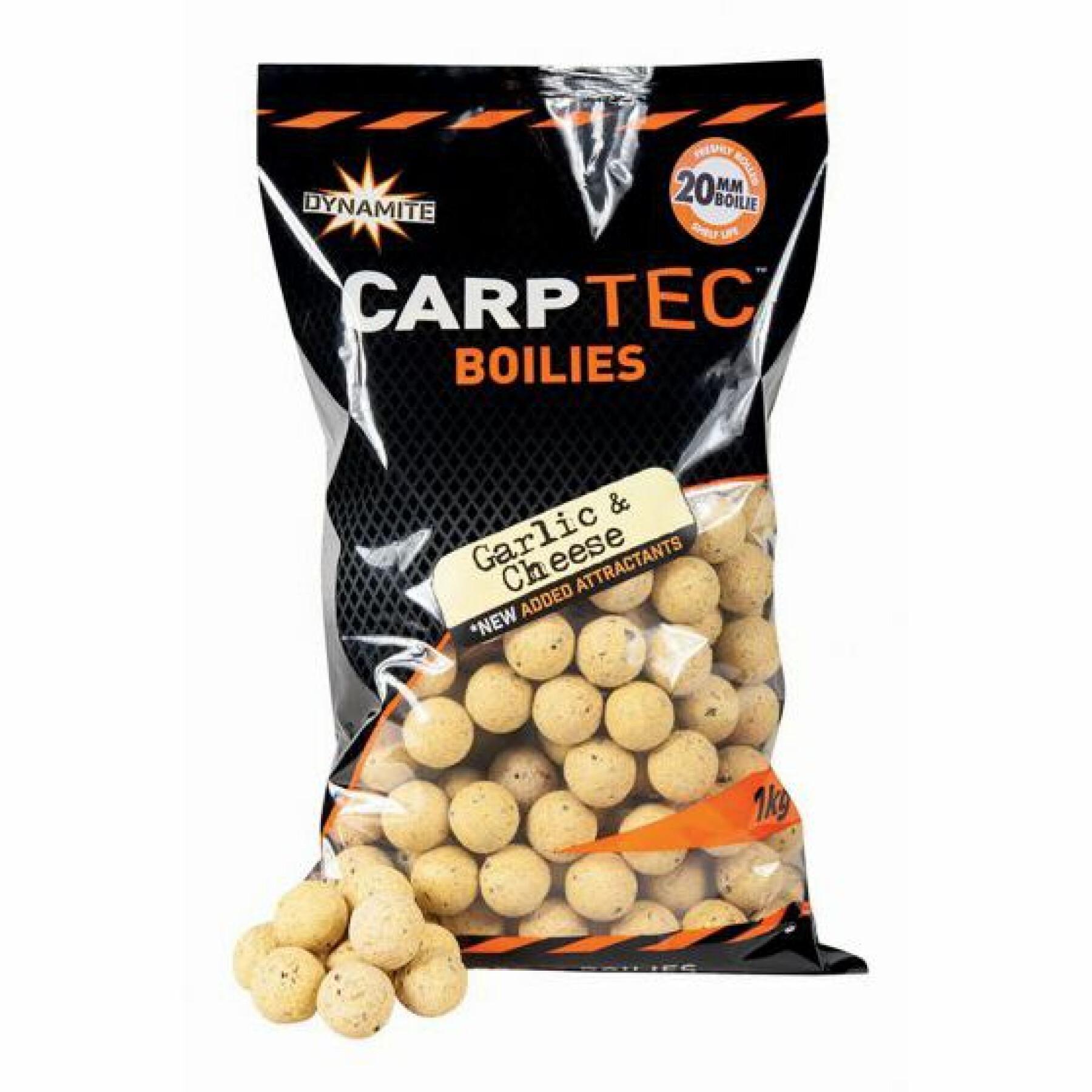 Bouillettes denses Dynamite Baits carp-tec Garlic / Cheese 1 kg