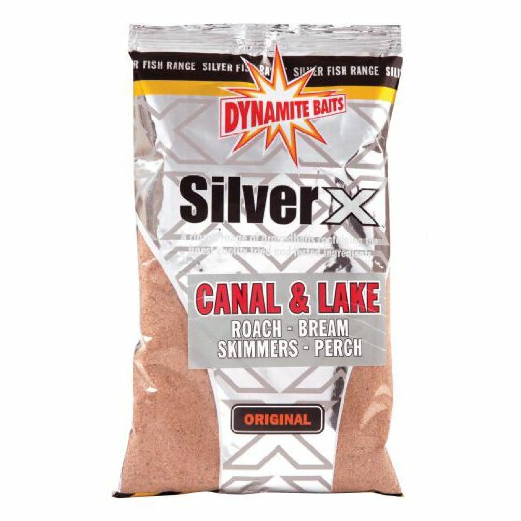 Amorce Dynamite Baits silver X canal and lake 1 kg