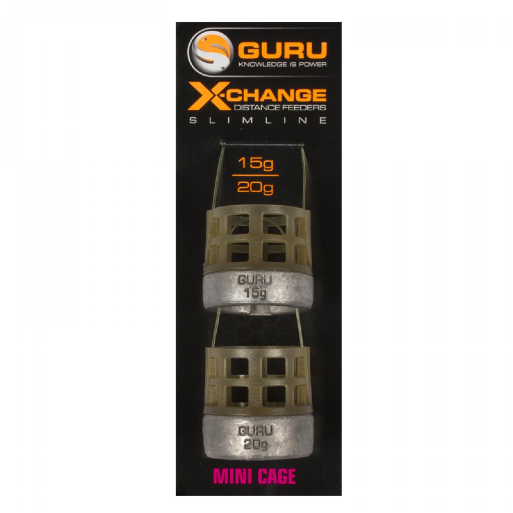 Mangeoires à cages Guru Slimline X-Change Distance Feeder (25g et 30g)