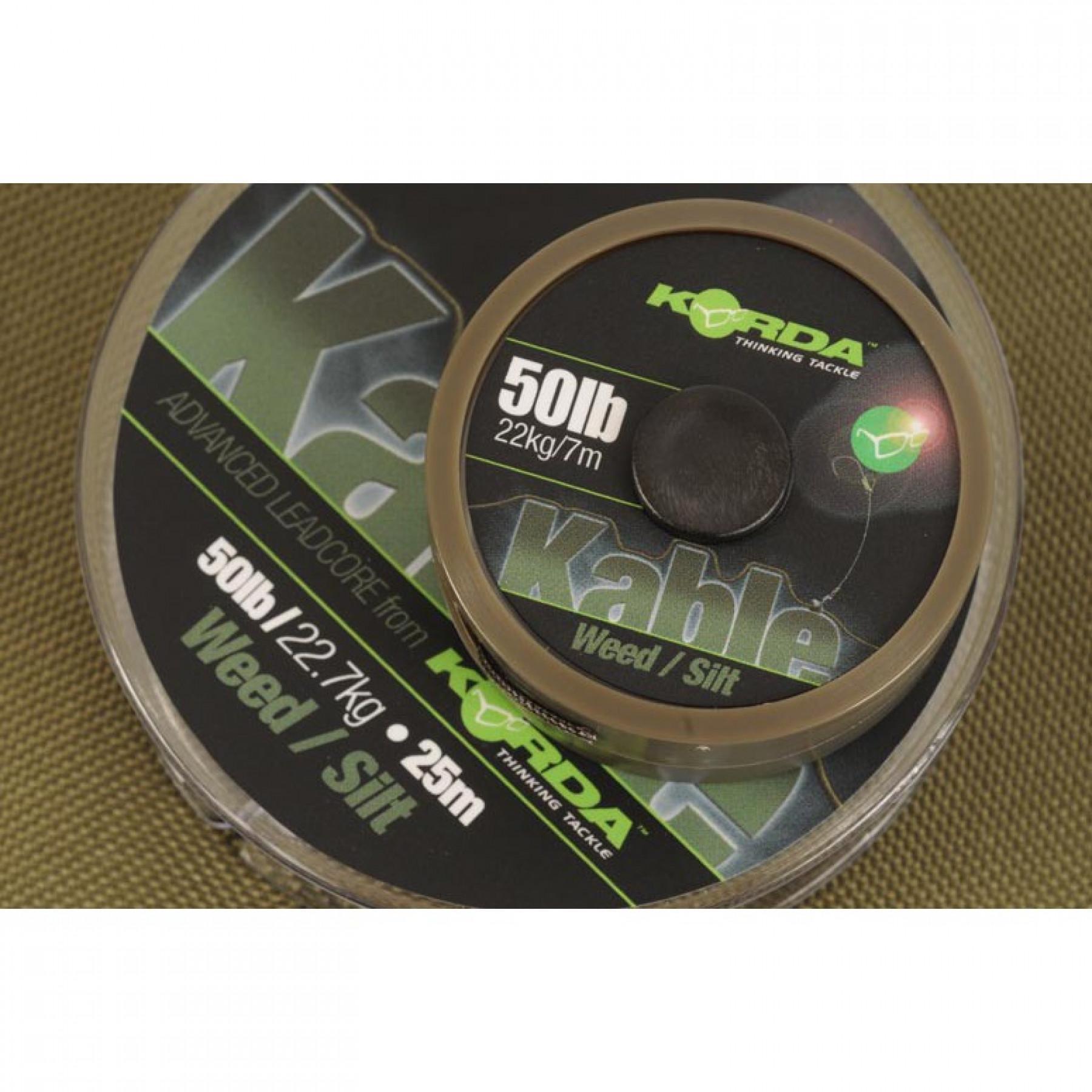 Kable Leadcore Korda Weed/Silt, 25m