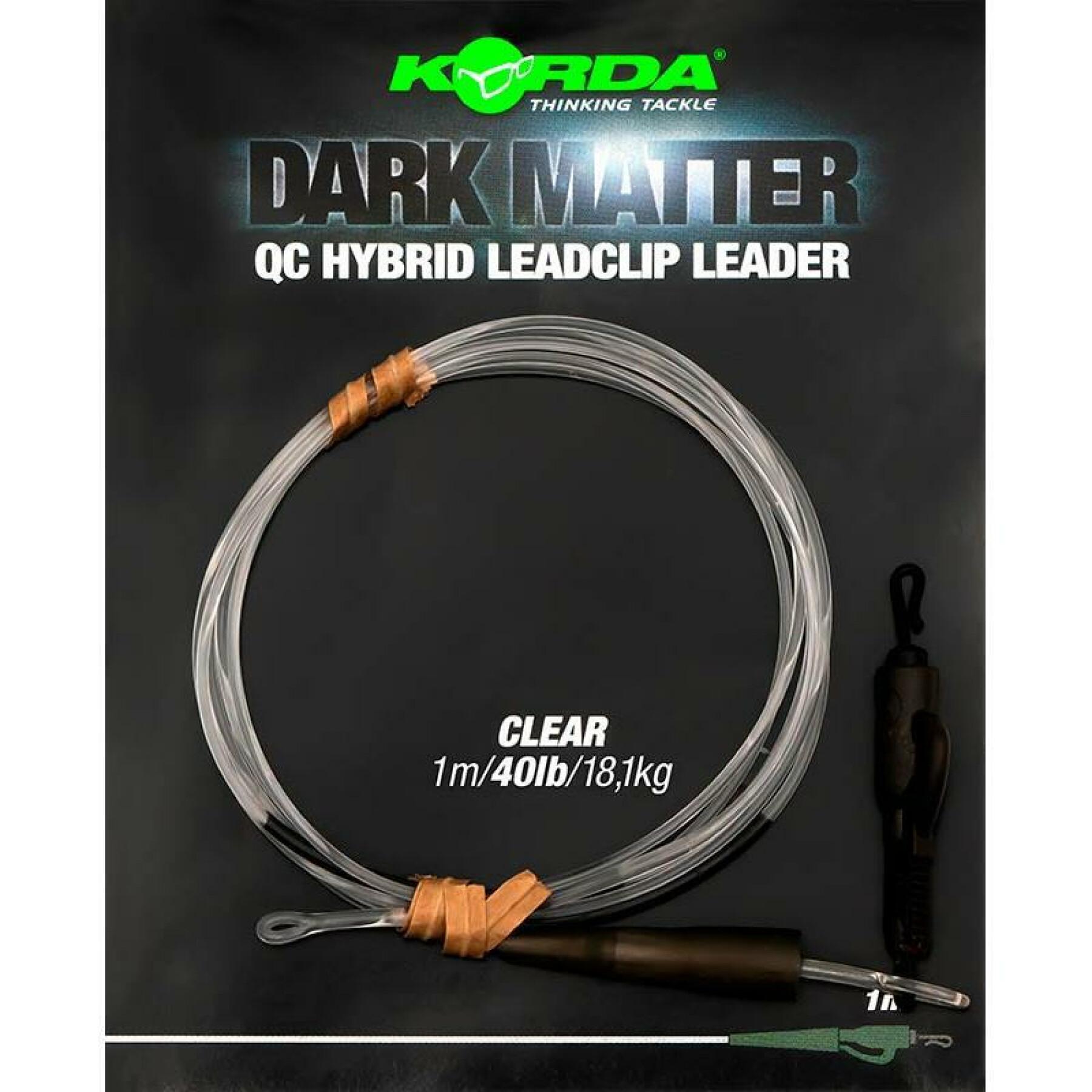 Clip Hybride Korda Dark Matter Leader 100 cm QC Clear