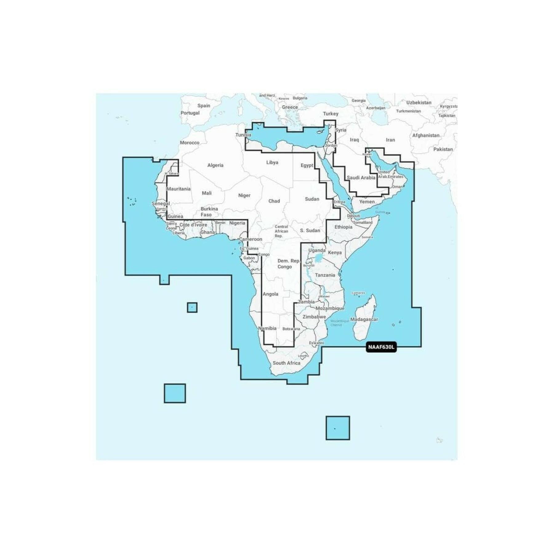 Carte de navigation + Large SD - Afrique - Moyen Orient Platinum Navionics