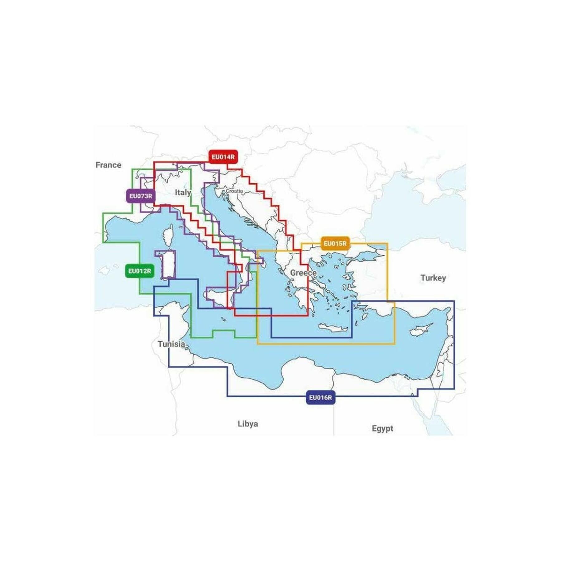 Carte de navigation  Platinum + Regular SD - Méditerranée Centrale Navionics