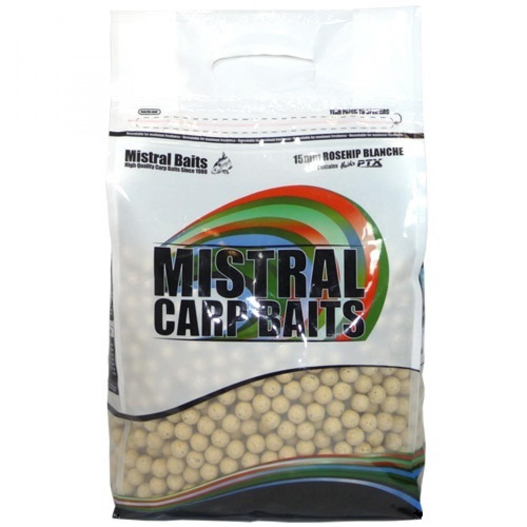 Mistral Baits 15mm 5kg Rosehip Blanche boilies
