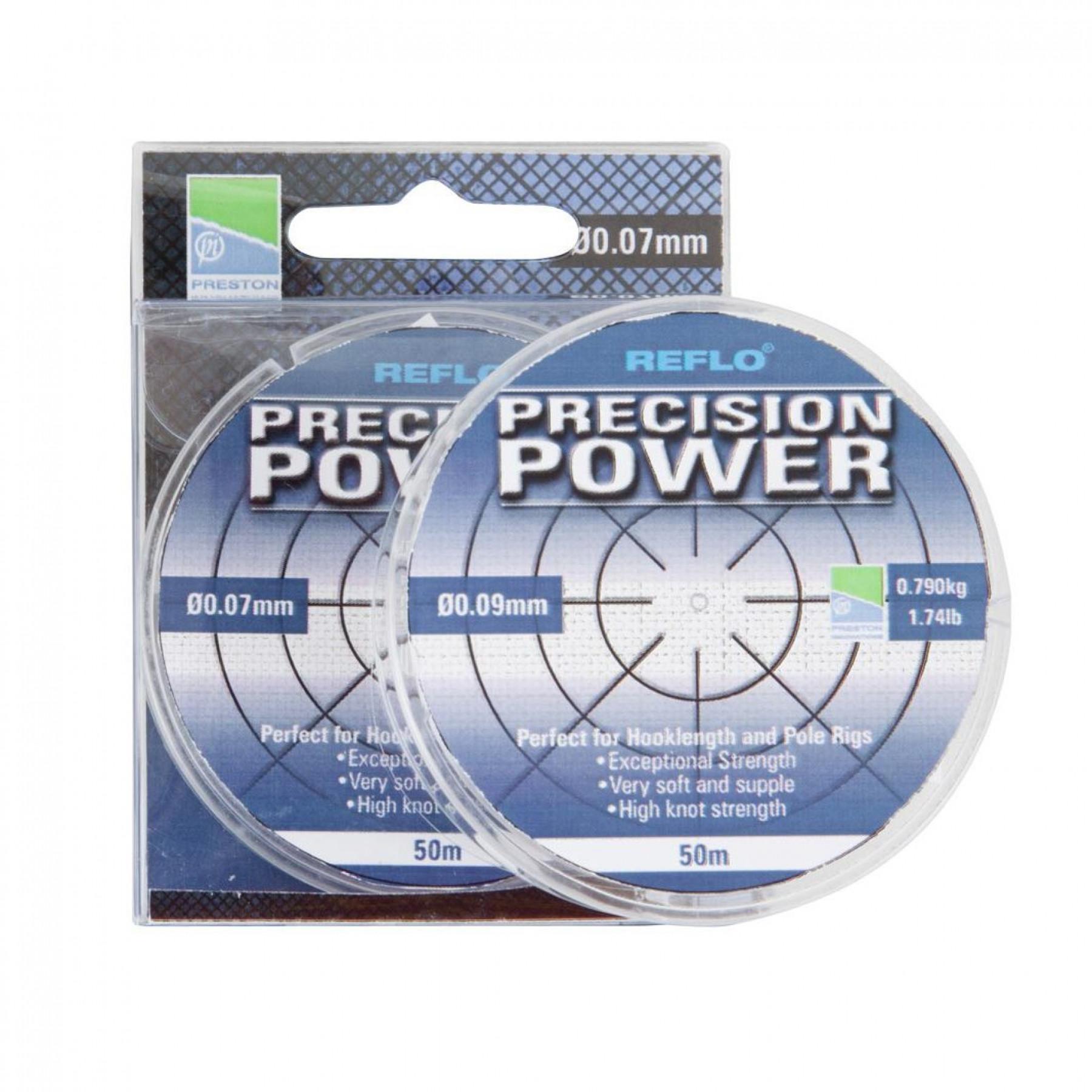 Nylon Preston Reflo Précision Power 0.15MM