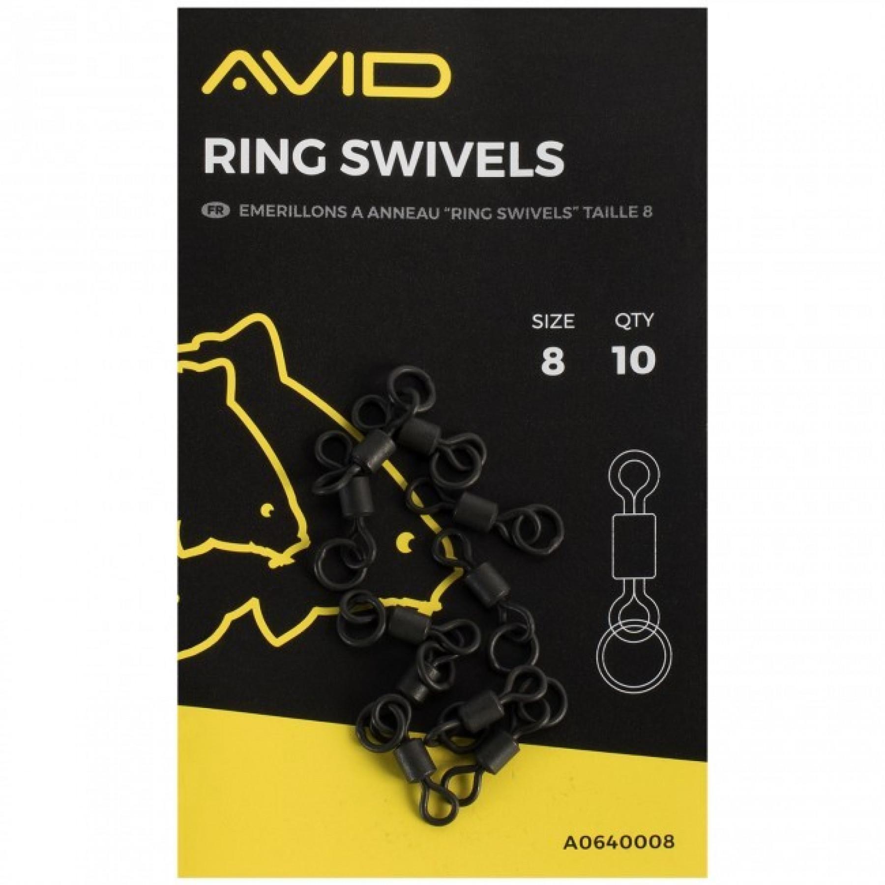 Emiillons Avid Carp ring swivels 10x5