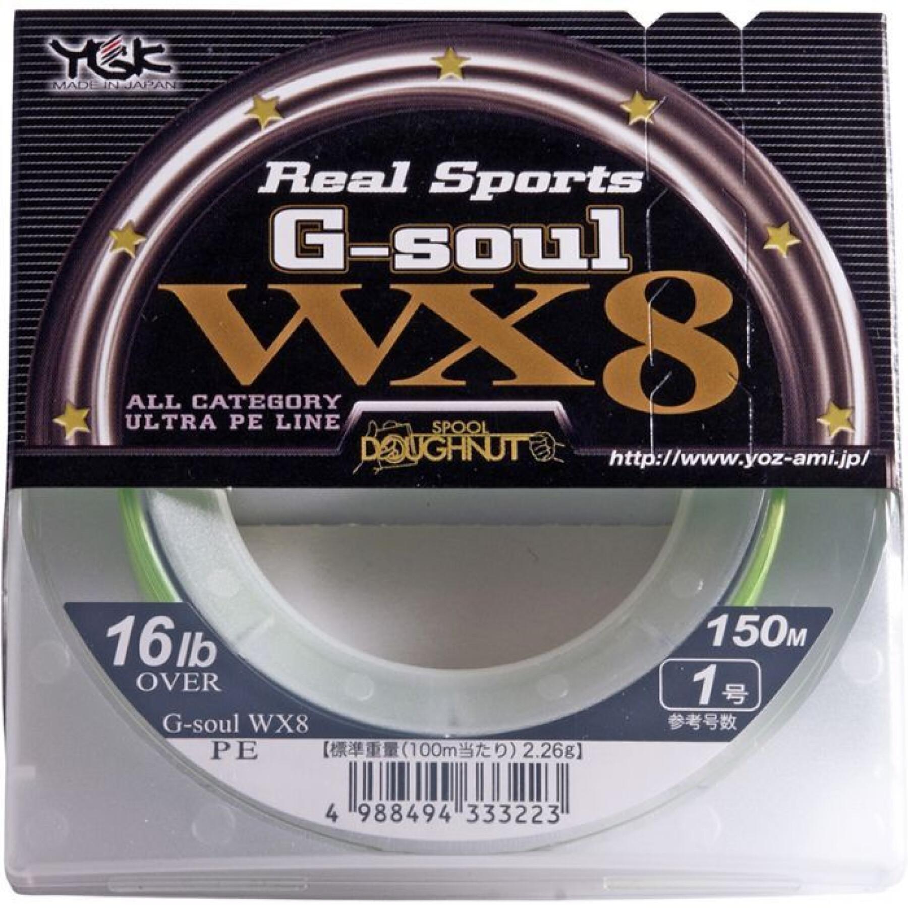 Tresse YGK Wx8 Real Sports G Soul - Pe 1.2 (20Lb)