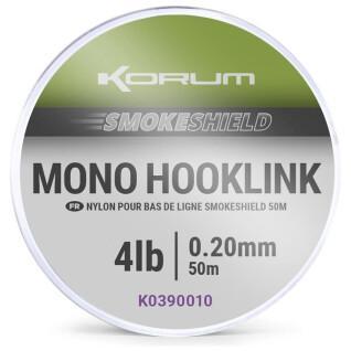 Maillon Korum smokeshield mono hooklink 0,20mm 1x5