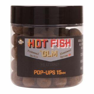 Bouillettes Pop-ups flottantes Dynamite Baits Hot fish & glm