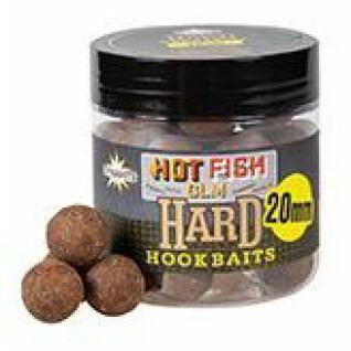 Bouillettes denses Dynamite Baits Hot fish & glm hard hookbaits 20 mm