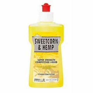 Liquide attractant Dynamite Baits XL Sweetcorn / Hemp 250 ml