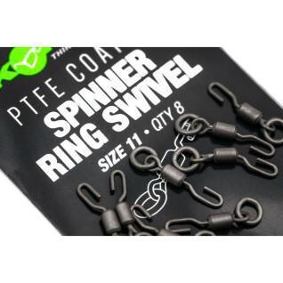 Emerillon Korda PTFE Spinner Ring Swivels T11 (8pcs)