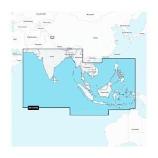 Carte navigation Ocean Indien et Sud Mer De Chine Navionics SD