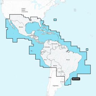 Carte de navigation  + Large SD - Mexique - Caraîbes - Brésil Navionics