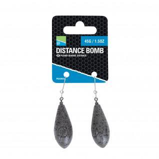 Plombs Feeder Preston Distance Bomb Lead 45g 2x5