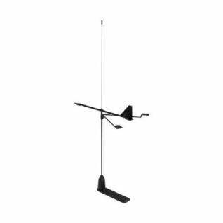 Antenne inox avec girouette et support plat Shakespeare 0.89m - 3dB
