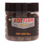 Bouillettes Pop-ups flottantes Dynamite Baits Hot fish & glm