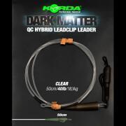 Clip Hybride Korda Dark Matter Leader 50 cm QC Clear