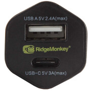 Adaptateur de voiture Ridge Monkey Vault 15w USB-C Car Charger